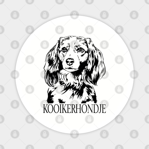 Funny Proud Kooikerhondje dog portrait Magnet by wilsigns